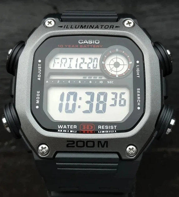 Годинник Casio DW-291H-1AVEF., Сірий. Матеріал полімер - зображення 2