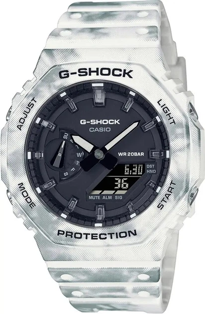 Годинник Casio GAE-2100GC-7AER G-Shock., White. Матеріал - Полікарбонат (PC) - Фото 1 Годинник Casio GAE-2100GC-7AER G-Shock., White. Матеріал - Полікарбонат (PC) - изображение 1