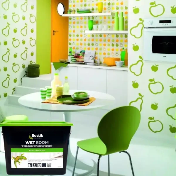 Клей для важких флізелінових шпалер і тканин Bostik 78 Wet Room 15 л Білий (7311020063375) - зображення 3