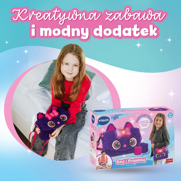 Інтерактивна іграшка Vtech Сумочка Котик (62086) (5900511620863) - зображення 3