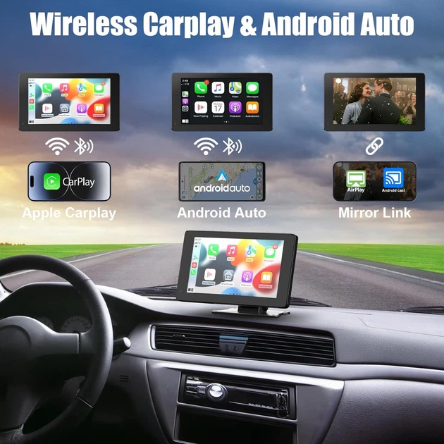 Автомобильный смарт экран BDFFLY Smart Screen 7” с голосовым управлением, Apple CarPlay и Android Auto - Фото 2 Автомобильный смарт экран BDFFLY Smart Screen 7” с голосовым управлением, Apple CarPlay и Android Auto - изображение 2