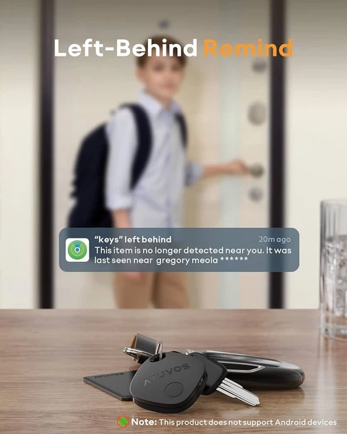Bluetooth-трекеры ATUVOS AT2301 для вещей, 4 шт., совместимые с Apple Find My - изображение 4