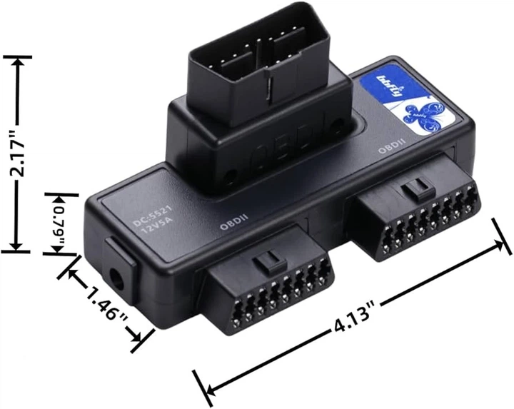 OBD2 разветвитель 1 на 2 bbfly B33 (адаптер для диагностики авто, 16 pin) - изображение 5