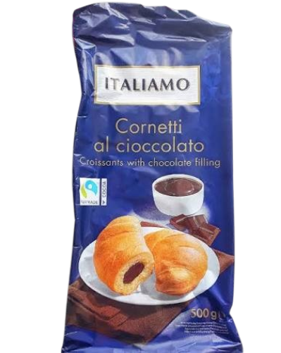 Круассаны Italiamo c шоколадом 500 г - Фото 1 Круассаны Italiamo c шоколадом 500 г - изображение 1
