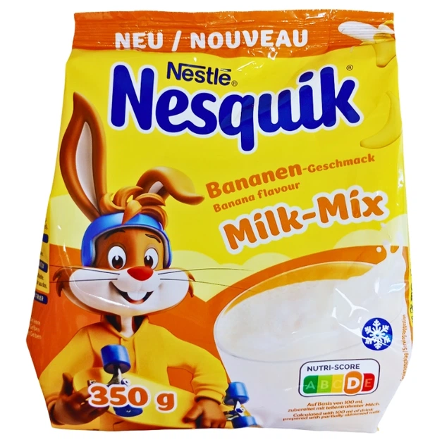 Какао напиток Nestle Nesquik Milk-Mix Bananen 350 г - Фото 1 Какао напиток Nestle Nesquik Milk-Mix Bananen 350 г - изображение 1