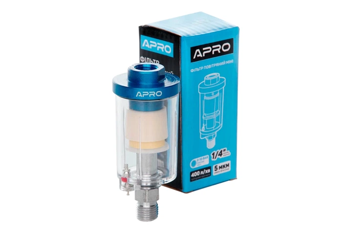 Фильтр воздушный Apro 1/4" x 5 мкм (850119) - Фото 5 Фильтр воздушный Apro 1/4" x 5 мкм (850119) - изображение 5
