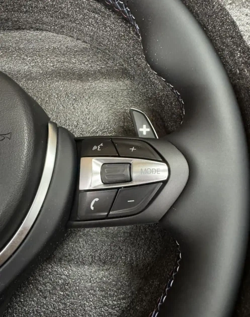 Кожаный M-руль с подогревом в стиле M3 для BMW F-серии — BMW F20 F21 F23 F30 F31 F32 F33 F36 X3 F25 X5 F15 F01 F02 F06 F07 F10 F11 F12 F13 - изображение 5