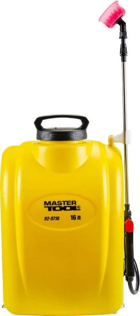 Обприскувач акумуляторний Mastertool Premium жовтий ранцевий на 16 л 92-9716 (ml-29319) - Фото 1 Обприскувач акумуляторний Mastertool Premium жовтий ранцевий на 16 л 92-9716 (ml-29319) - изображение 1