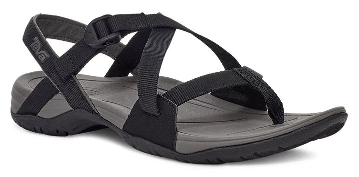 Жіночі сандалі Teva Ascona Cross Strap з перехресними ремінцями та амортизуючою підошвою трекінг повсякденні комфортні відкриті чорні 38 - Фото 2 Жіночі сандалі Teva Ascona Cross Strap з перехресними ремінцями та амортизуючою підошвою трекінг повсякденні комфортні відкриті чорні 38 - изображение 2