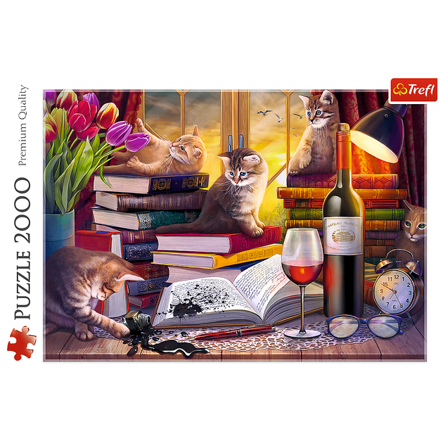 Puzzle Trefl Premium Quality Koci wieczór 2000 elementów 27126 (5900511271263) - obraz 3
