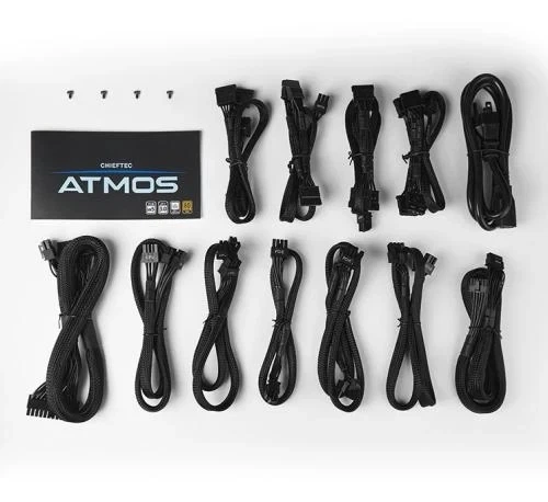 Блок питания 750 Вт, ATMOS, Black, модульный Chieftec 000350133 - Фото 4 Блок питания 750 Вт, ATMOS, Black, модульный Chieftec 000350133 - изображение 4