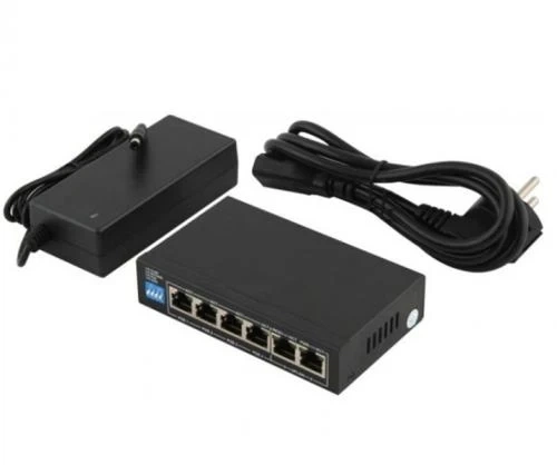 PoE коммутатор S6004-E2-AI POE (60W) 4х10/100 PoE, 2х100 RJ45 (Uplink) Black FoxGate (teh0028238) - Фото 4 PoE коммутатор S6004-E2-AI POE (60W) 4х10/100 PoE, 2х100 RJ45 (Uplink) Black FoxGate (teh0028238) - изображение 4