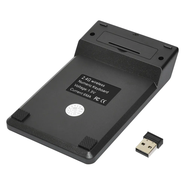 Беспроводная цифровая клавиатура NumPad 2.4G для ноутбука/ПК, компактный нампад-кейпад Windows/Mac/Android, нампед-кейпед - Фото 7 Беспроводная цифровая клавиатура NumPad 2.4G для ноутбука/ПК, компактный нампад-кейпад Windows/Mac/Android, нампед-кейпед - изображение 7