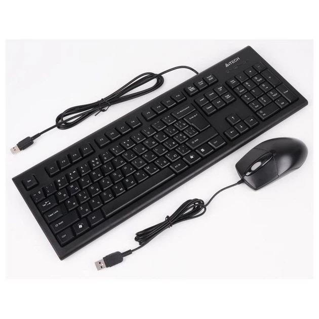 Клавіатура та миша A4Tech KRS-8572 повнорозмірний комплект Black - зображення 2