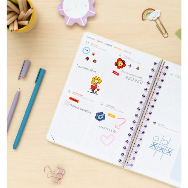 Календарь BT21 школьный планер 2021/2022 White (AGESVA52106) - изображение 8