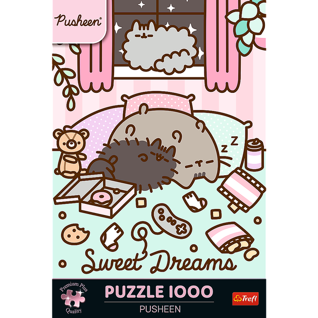Пазл Trefl Premium Plus Pusheen 1000 елементів 12080 (5900511120806) - зображення 3