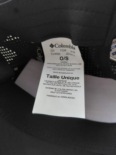 Бейсболка Columbia PFG Elite 3D Stretch Snapback з рибацьким прапором Чорна - изображение 3