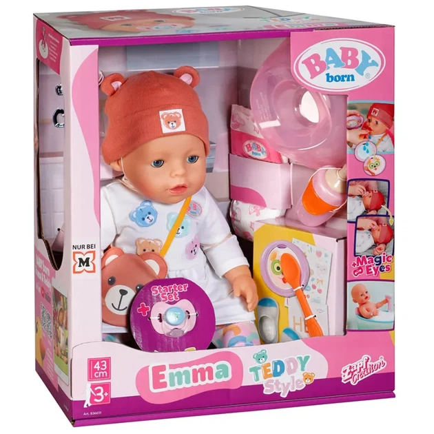 Лялька Baby Born Емма-Тедді 43 см (836651) - зображення 9