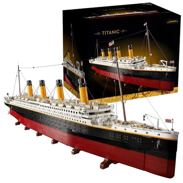 Конструктор Titanic 10294 на 9090 деталей, круизный лайнер Титаник 135 см, коллекционная модель корабля для взрослых 18+ - изображение 7