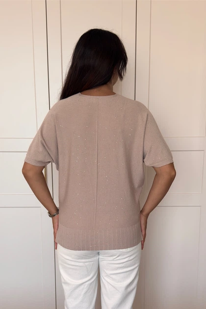 Светр INEDIT 10856 Beige ONE SIZE - изображение 4