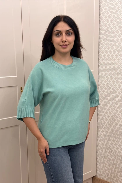 Светр INEDIT 10860 Pistachio ONE SIZE - изображение 2