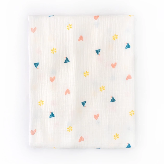 Пеленка из муслина для малышей Dexter`s little sail 70-80см белый - Фото 1 Пеленка из муслина для малышей Dexter`s little sail 70-80см белый - изображение 1