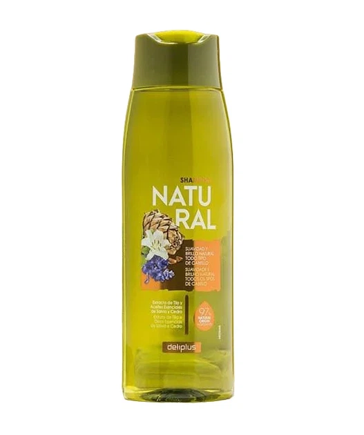 Шампунь Deliplus Natural с экстрактом липы и маслами шалфея и кедра, 97% натуральный 400 мл - Фото 3 Шампунь Deliplus Natural с экстрактом липы и маслами шалфея и кедра, 97% натуральный 400 мл - изображение 3