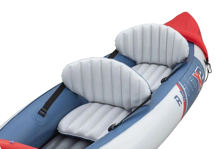 Надувной каяк Bestway Lite-Rapid X2 65077 – 2-местная байдарка 321×88×42 см, грузоподъемность до 160 кг, в комплекте 2 весла и насос. (COPY) - изображение 4