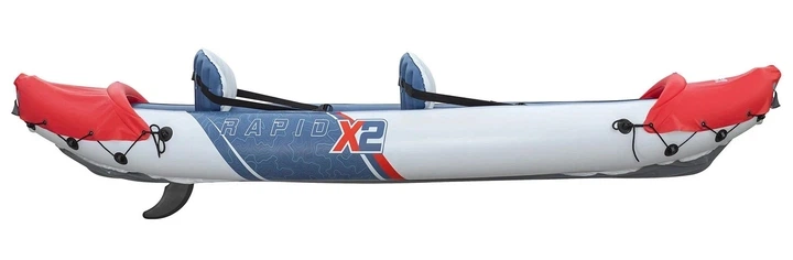 Надувной каяк Bestway Lite-Rapid X2 65077 – 2-местная байдарка 321×88×42 см, грузоподъемность до 160 кг, в комплекте 2 весла и насос. (COPY) - изображение 5