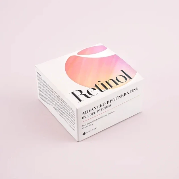 Гелеві патчі під очі KSECRET Advanced Regenerating Eye Gel Patches Retinol 60 шт 102 г — відновлюючі патчі з ретинолом від зморшок - изображение 3