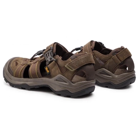Чоловічі сандалі з закритим носком Teva Omnium 2 Leather шкіряні вставки коричневого кольору трекінгові повсякденні розмір 44.5 - Фото 6 Чоловічі сандалі з закритим носком Teva Omnium 2 Leather шкіряні вставки коричневого кольору трекінгові повсякденні розмір 44.5 - изображение 6
