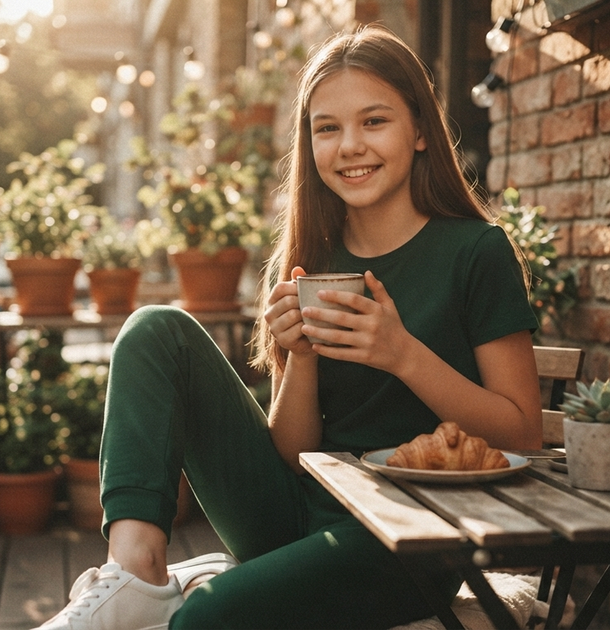 Спортивні штани ovs kids, зелений, зріст 164 - изображение 2