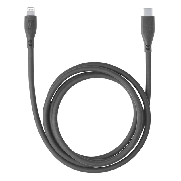 Кабель Cellularline Soft Cable USB-C to Lightning MFi 1.2 m Black (USBDATASOFTC2LMFIK) - Фото 4 Кабель Cellularline Soft Cable USB-C to Lightning MFi 1.2 m Black (USBDATASOFTC2LMFIK) - изображение 4