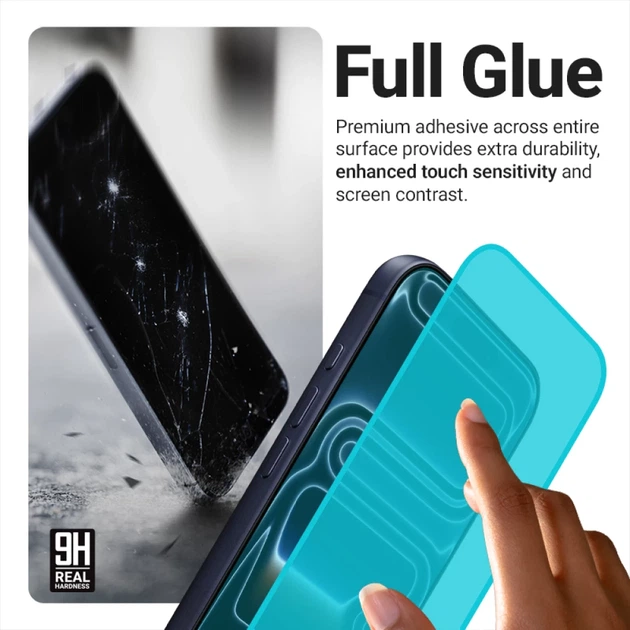 Zestaw szkieł hartowanych do smartfona Apple iPhone 17e/16e/14/13/13 Pro Crong EasyShield 2 szt. Black (CRGES2PIP16E) - obraz 2