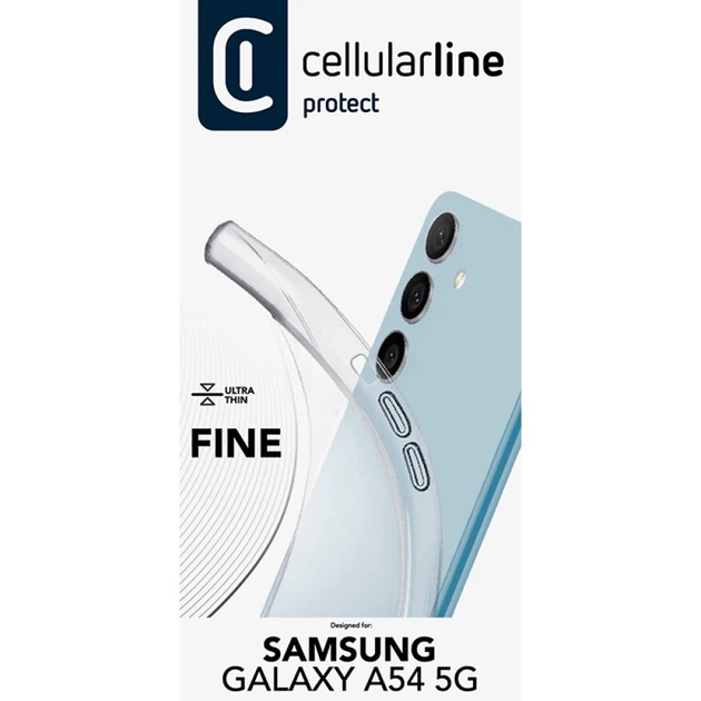 Чехол Cellularline Fine для Samsung Galaxy A54 Transparent (FINECGALA54T) - изображение 3