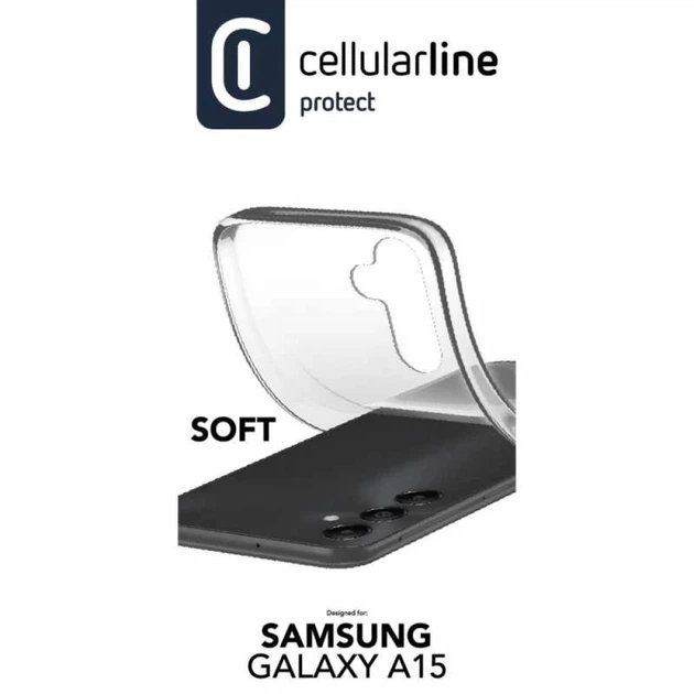 Чехол Cellularline Soft для Samsung Galaxy A15 4G/5G Clear (SOFTGALA15T) - Фото 3 Чехол Cellularline Soft для Samsung Galaxy A15 4G/5G Clear (SOFTGALA15T) - изображение 3
