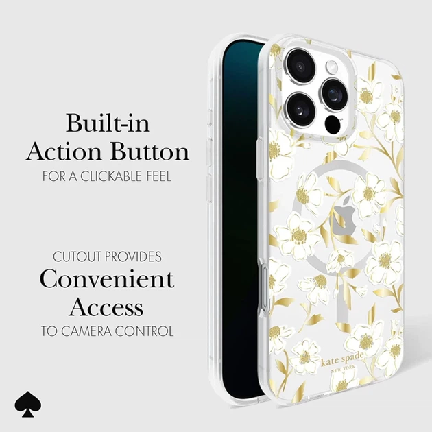 Чехол Kate Spade New York Protective Gems для iPhone 16 Pro Max Sunshine Floral (KS054468) - изображение 15