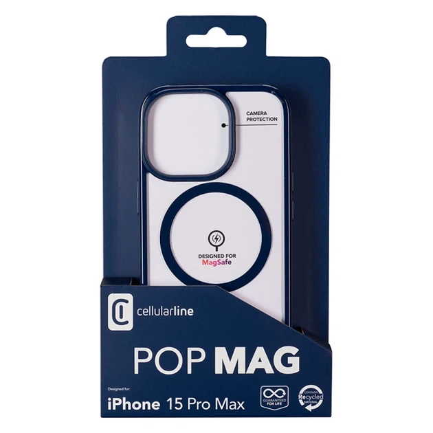 Чехол Cellularline Pop Mag для iPhone 15 Pro Max Navy (POPMAGIPH15PRMB) - Фото 2 Чехол Cellularline Pop Mag для iPhone 15 Pro Max Navy (POPMAGIPH15PRMB) - изображение 2