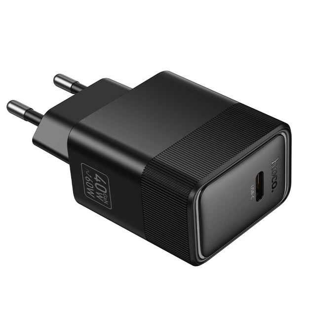 Адаптер мережевий HOCO Lounge single port PD charger CS113A |1Type-C, 40/60W, 3A, PD3.2/QC3.0| - зображення 4