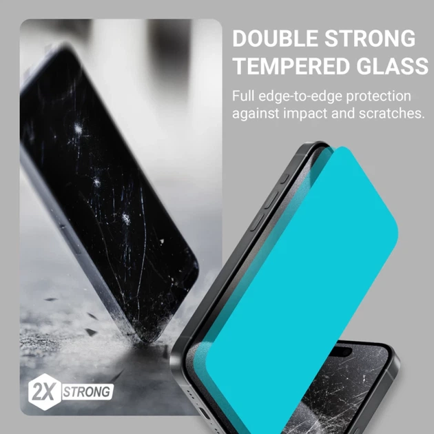 Szkło ochronne Crong EasyShield do iPhone 16 / iPhone 15 2 pack (5904310704328) - obraz 6