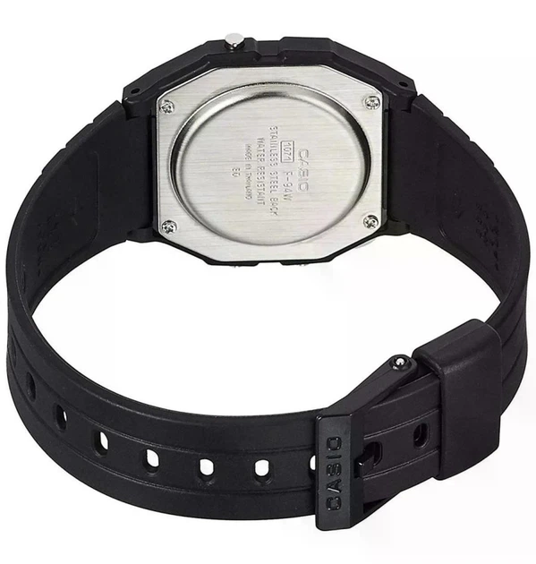 Электронные часы Casio F-94WA-8D черные 30 м - изображение 6