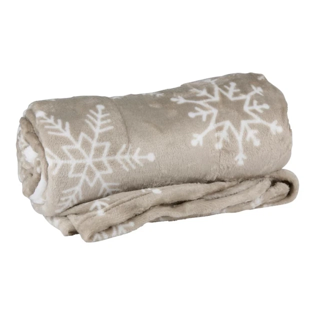 Плед праздничный Arti Casa микрофлань 150x200 см Beige (8711252568423_BEIGE) - изображение 2