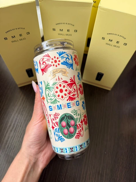 Термокухоль термочашка Smeg Dolce & Gabbana 550мл кремова - зображення 2