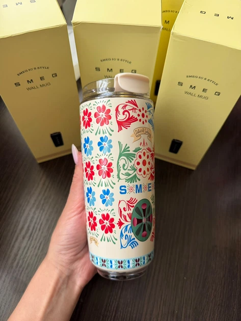 Термокухоль термочашка Smeg Dolce & Gabbana 550мл кремова - зображення 3