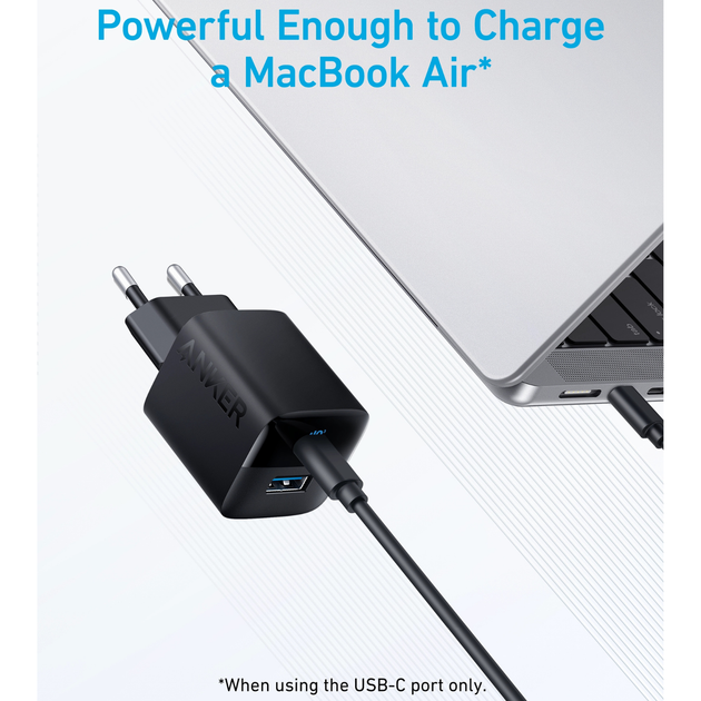 Сетевое зарядное устройство Anker PowerPort 323 33W USB-C USB-A PD 3.0 PowerIQ Black (A2331G11) - изображение 4