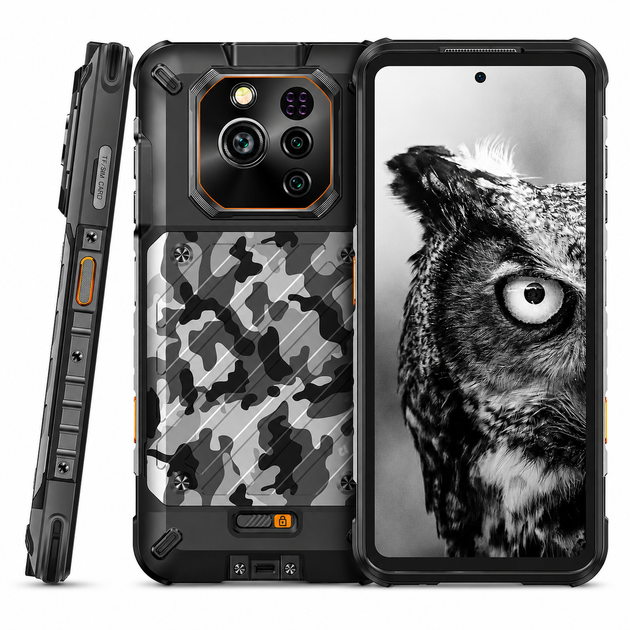 Смартфон RugOne Xever 7 512 GB 5500 мА·ч Android NFC со сменной батареей и камерой ночного видения Gray (6975326660686) - изображение 4