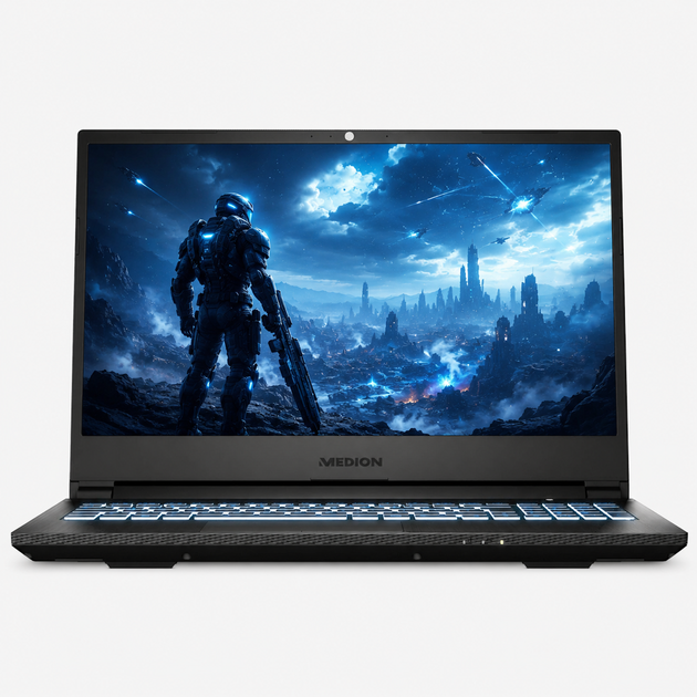 Ігровий ноутбук 15,6" Medion (Lenovo Group) Erazer Deputy P25 | IPS (1920x1080) FullHD | 144 Гц | Ryzen 5 5600H | RAM 16 ГБ | SSD NVME 512 ГБ | Nvidia GeForce RTX 3060, 6 ГБ | RGB підсвітка клавіатури | Win11 (5343) - Уцінка - зображення 2