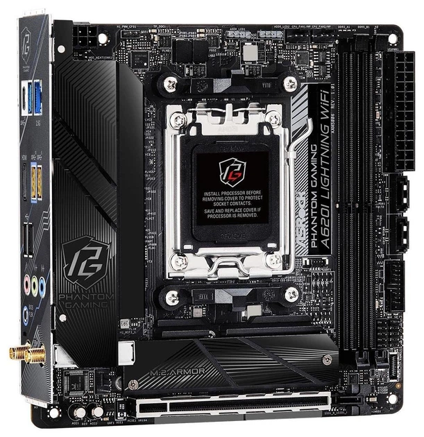 Материнская плата ASRock A620I Lightning WiFi (sAM5, AMD A620, Mini-ITX) (102218821) - изображение 3