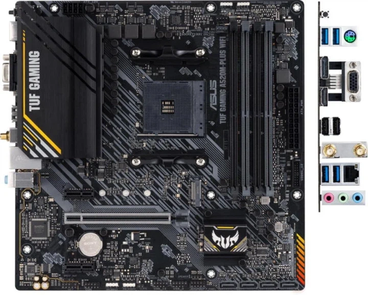 Материнская плата ASUS TUF Gaming A520M-PLUS WIFI (102218817) - изображение 2