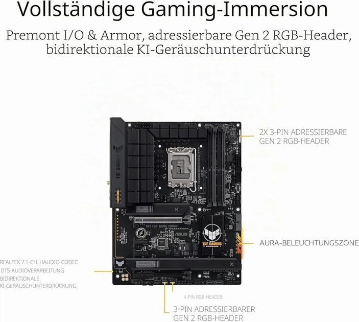 Материнская плата ASUS TUF Gaming B760-PLUS WiFi D4 (102215653) - изображение 3